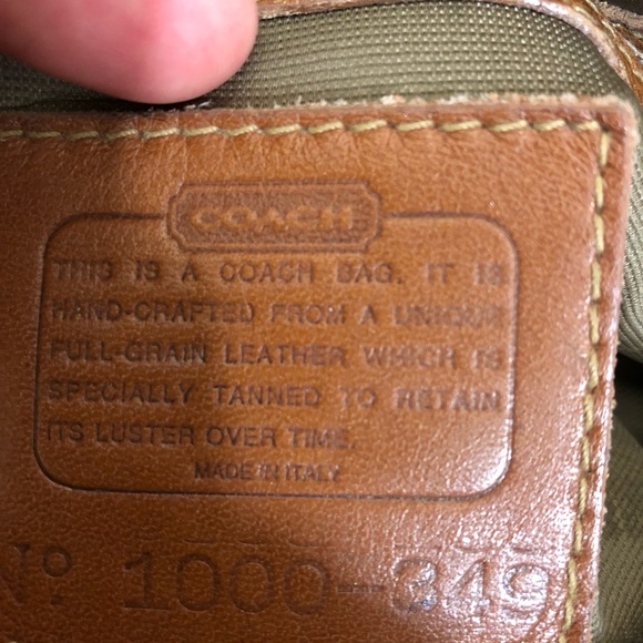 Vintage Coach British Tan crossbody bag ITALY - Picture 13 of 13